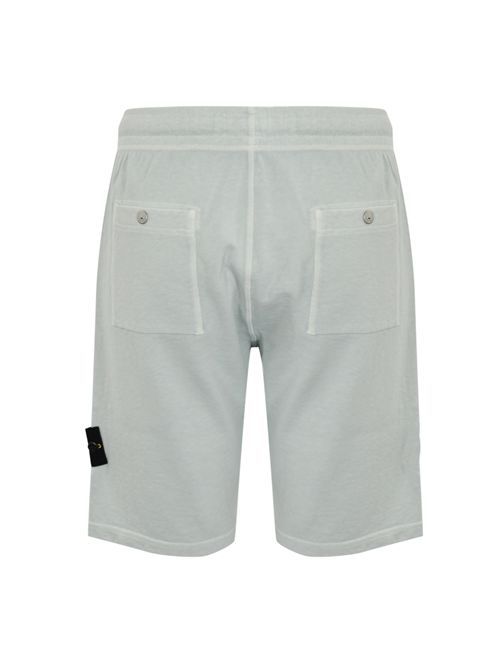 Bermuda shorts in cotone mafile' Sky Blue STONE ISLAND | 6200009S0060V0141